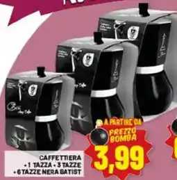 Risparmio Casa Caffettiera Nera Batist offerta