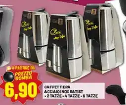 Risparmio Casa Caffettiera acciaio inox Batist offerta