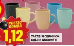 Risparmio Casa Tazze in ceramica colori assortiti offerta
