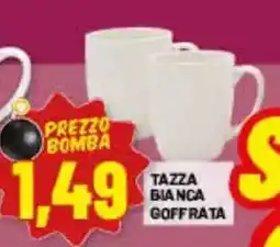 Risparmio Casa Tazza bianca goffrata offerta