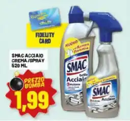 Risparmio Casa Smac acciaio crema/spray offerta