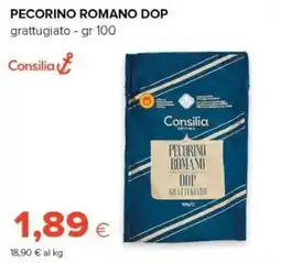 Oasi Pecorino Romano DOP grattugiato Consilia offerta
