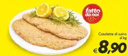 Iper Super Conveniente Cotolette di suino offerta