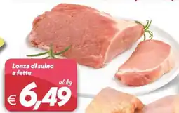 Iper Super Conveniente Lonza di suino a fette offerta