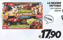 Iper Super Conveniente La grande fattoria con trattore playset offerta