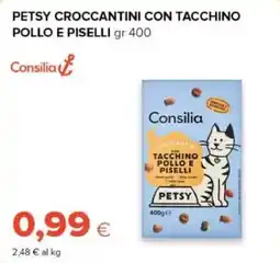 Oasi Petsy croccantini con tacchino pollo e piselli offerta