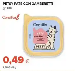 Oasi Petsy paté con gamberetti Consilia offerta