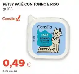 Oasi Petsy paté con tonno e riso Consilia offerta