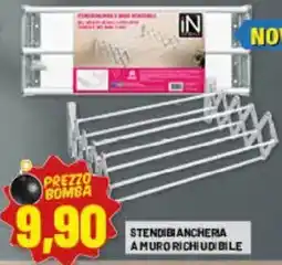 Risparmio Casa Stendibiancheria a muro richiudibile iN offerta
