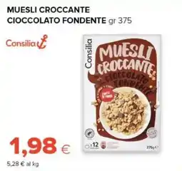 Oasi Muesli croccante cioccolato fondente Consilia offerta
