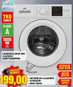 Risparmio Casa Lavatrice Daya 7kg offerta