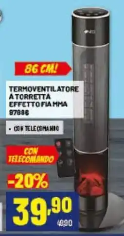 Risparmio Casa Termoveventilatore a torretta effetto fiamma 97886 offerta
