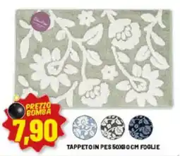 Risparmio Casa Tappeto in pes 50x80 cm foglie offerta