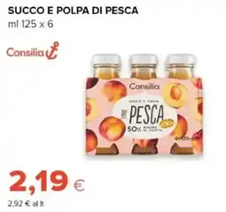 Oasi Succo e polpa di pesca Consilia offerta