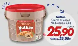 Iper Super Conveniente Nutkao Crema di Cacao 7% Nocciola offerta