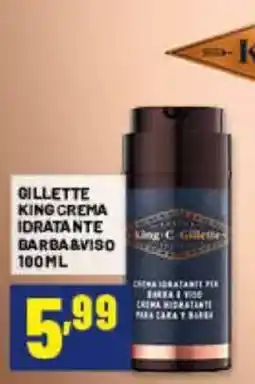 Risparmio Casa Gillette King crema idratante per barba e viso offerta