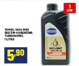 Risparmio Casa Tamoil 100% sint SAE 5W-40 benzina turbodiesel offerta