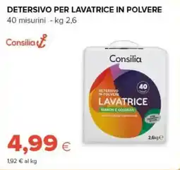 Oasi Detersivo per lavatrice in polvere Consilia offerta