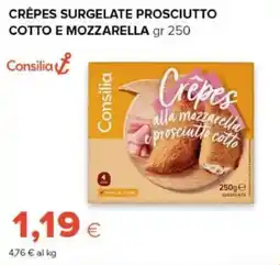 Oasi Crêpes Consilia alla mozzarella e prosciutto cotto offerta