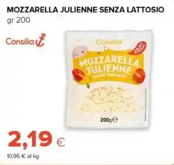 Oasi Mozzarella julienne senza lattosio Consilia offerta