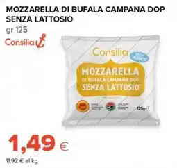 Oasi Mozzarella di bufala campana dop senza lattosio Consilia offerta