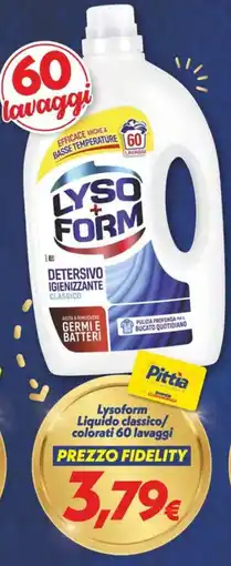 Iper Super Conveniente Lysoform Detersivo igienizzante classico offerta