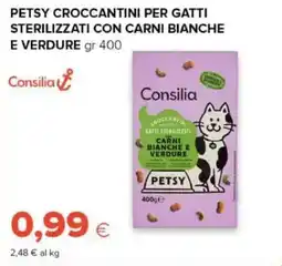 Oasi Petsy croccantini per gatti sterilizzati con carni bianche e verdure offerta