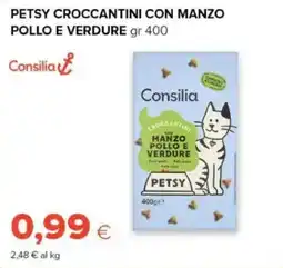 Oasi Petsy croccantini con manzo pollo e verdure offerta