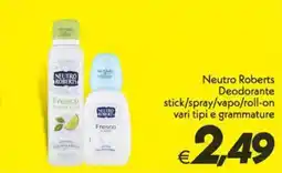Iper Super Conveniente Neutro Roberts Deodorante Fresco offerta