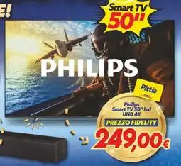 Iper Super Conveniente Philips Smart TV 50" led UHD 4K offerta