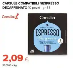 Oasi Consilia Espresso Decaffeinato offerta