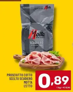 Il Centesimo Prosciutto cotto scelto scudiero motta offerta