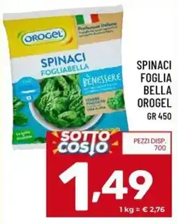 Il Centesimo Spinaci foglia bella Orogel offerta