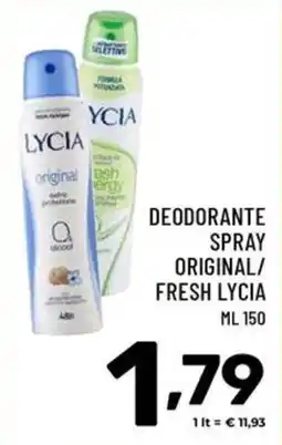 Il Centesimo Deodorante spray original/fresh Lycia offerta