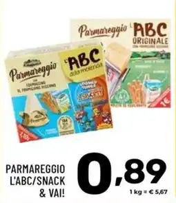 Il Centesimo Parmareggio L'ABC/snack & vai! offerta