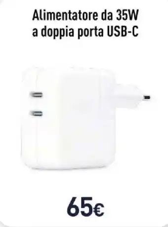 Alimentatore da 35W a doppia porta USB-C