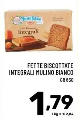 Il Centesimo Fette biscottate integrali Mulino Bianco offerta