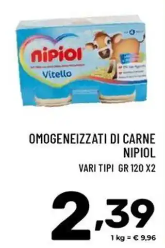 Omogeneizzati di carne Nipiol