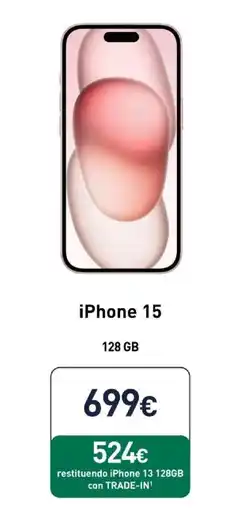 Unieuro iPhone 15 offerta
