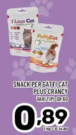 Il Centesimo Snack per gatti cat plus crancy offerta