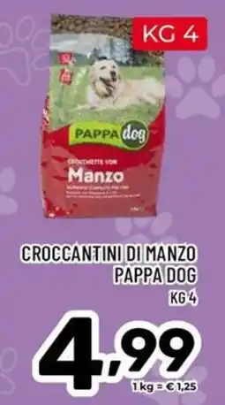 Il Centesimo Crocchettini di manzo Pappa Dog offerta