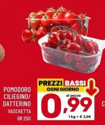 Pomodoro ciliegino/datterino vaschetta