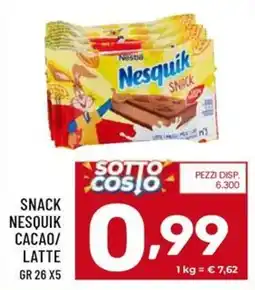 Il Centesimo Snack Nesquik Cacao/Latte offerta