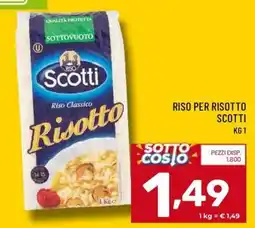 Il Centesimo Riso per risotto Scotti offerta