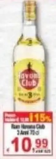 CTS Supermercati Rum Havana Club 3 Añes offerta