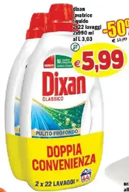 Il Castoro Supermercati Dixan lavatrice liquido offerta
