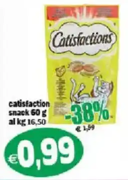 Il Castoro Supermercati Catisfactions snack offerta