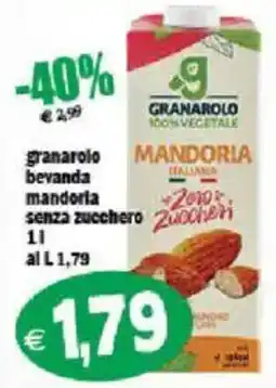 Il Castoro Supermercati Granarolo bevanda mandorla senza zucchero offerta