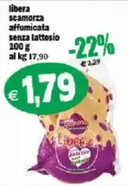 Il Castoro Supermercati libera scamorza affumicata senza lattosio offerta