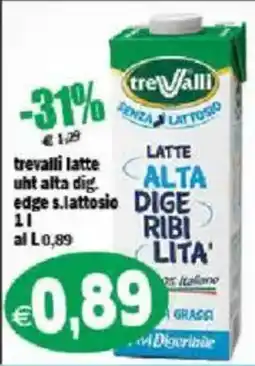Il Castoro Supermercati Trevalli latte UHT alta digeribilita' senza lattosio offerta